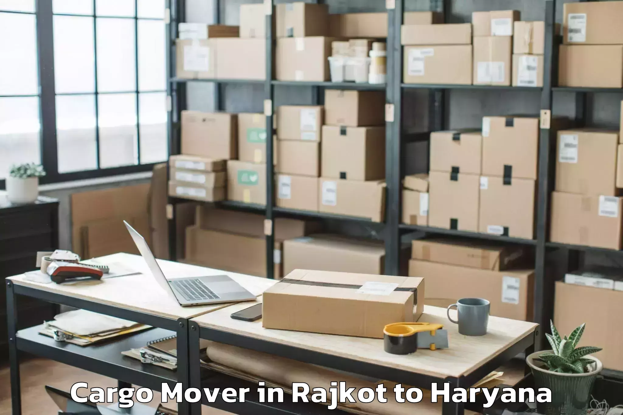 Book Rajkot to Ansal Plaza Mall Gurgaon Cargo Mover